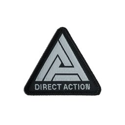 Nášivka Direct Action Logo ČERNÁ