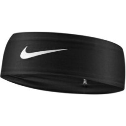 Nike Dri-Fit Fury Classic Headband černá/bílá/bílá