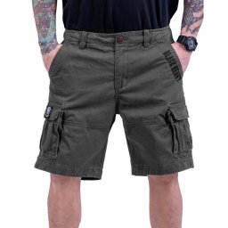 pánské kraťasy BLACK HEART - CARGO BROOKS - Grey - 25819