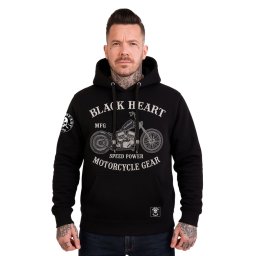 pánská mikina BLACK HEART - CHOPPER - Black - 21122
