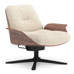 Prostoria designová křesla Rei Easy Armchair Reclining Swivel Base Low Back