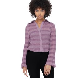 dámská halenka s dlouhým rukávem KILLSTAR - Fallen Light - Mauve - KSRA014308