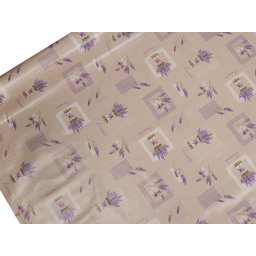 Ubrusovina PVC s textilním podkladem, barva 61 béžová světlá levandule