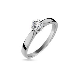Zásnubní prsten Solitaire s lab-grown diamantem 0,20 ct, bílé zlato 14K BSLG004AM