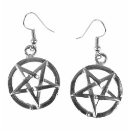náušnice Pentagram - PSY964