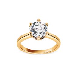 Diamantový zásnubní prsten Represent s lab-grown diamantem 2,00 ct, žluté zlato 14K BSLG009
