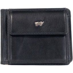 Braun Büffel Golf Rfid Dollarclip with 6 card slots, black