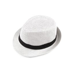 Letní klobouk / slamák unisex, barva 1 bílá