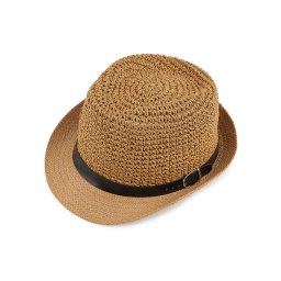 Letní klobouk / slamák unisex, barva 5 hnědá přírodní