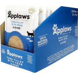 Applaws tuňák a krab MULTIPACK - kapsička 12x70 g