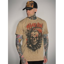 pánské tričko s potiskem HYRAW - DEAD CLOWN - 262TS03