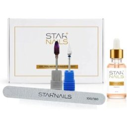 STARNAILS Sada Gel Polish Pro Master Set - sada fréz pro odstranění gel laku