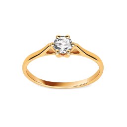 Prsten Alir s lab-grown diamantem, žluté zlato ALLG007P