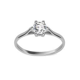 Prsten Reisa s lab-grown diamantem, bílé zlato ALLG008AP