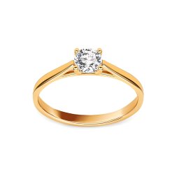 Prsten Sam s lab-grown diamantem, žluté zlato ALLG009P