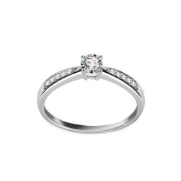 Zásnubní diamantový prsten Galia, 14K ROYBR179A