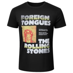 tričko pánské The Rolling Stones - Foreign Tongues Studio Album - Black - 52311200