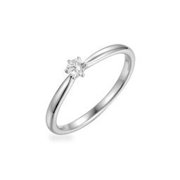 Zásnubní diamantový prsten z bílého zlata Aurin IZBR356A