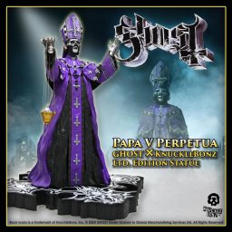 figurka Ghost - Rock Iconz - Papa V Perpetua Purple Robes - KNUCKLEBONZ - KNBZ-GHOSTPAPAPR500