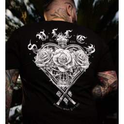 pánské tričko s potiskem SULLEN - PREMIUM - DARK HEARTS - SCM7653_JTBK