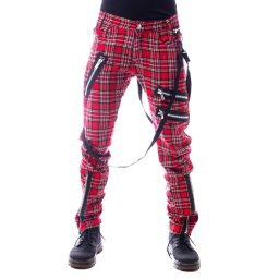 kalhoty pánské VIXXSIN - VINCENT - RED TARTAN - P-VINCENTM-RT