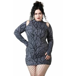 tričko dámské s dlouhým rukávem KILLSTAR - Witchwood - Long Top - Black - KSRA005181