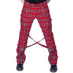 kalhoty pánské HEARTLESS - MIDAS - RED TARTAN - P-MIDASM-RT