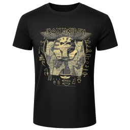 pánské tričko Iron Maiden - Powerslave Hieroglyph Circle - LOW FREQUENCY - IM030TS