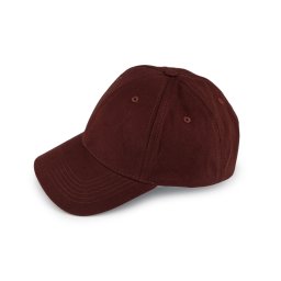 Bavlněná kšiltovka unisex vhodná k dozdobení, barva 28 červenohnědá