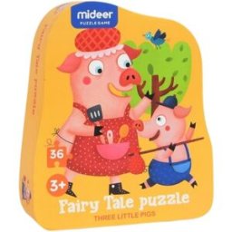 Mideer Pohádkové puzzle Tři prasátka 36 dílků
