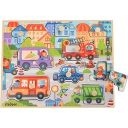 Mideer Vkládací puzzle Doprava - 9 dílků