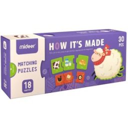 Mideer Jak se vyrábí srovnávací puzzle 30 dílků
