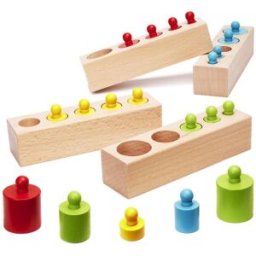 MG Montessori Sorters dřevěná závaží, barevné