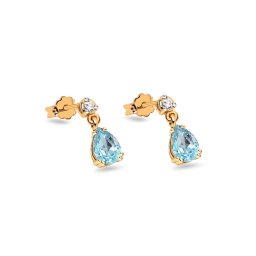 Diamantové náušnice s topasy z kolekce Lilly Topaz BSBR110N