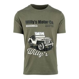 Triko JEEP Willy's 1941 Legend ZELENÉ vel. L