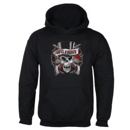 mikina pánská Guns N' Roses - Distress Tophat - BRAVADO EU - GNRHD01MB