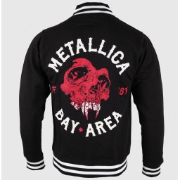 mikina pánská Metallica - Bay Area Skull - Black - RTMTLVJBAY