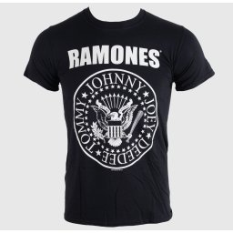 tričko pánské Ramones - Hey Ho Let's Go - Blk - ROCK OFF - RATS10MB