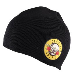 kulich Guns N' Roses - Bullet Logo Cotton - Black - ROCK OFF - GNRBEAN01
