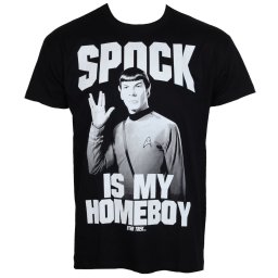 tričko pánské Star Trek - Spock Is My Homeboy - Black - HYBRIS - CBS-1-ST014-H39-13-BK