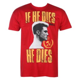tričko pánské Rocky - If He Dies, He Dies - Tango-Red - HYBRIS - MGM-1-ROCK005-H13-13-TR