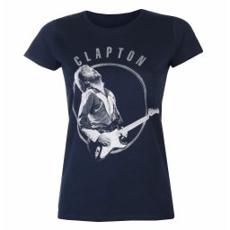 tričko dámské Eric Clapton - Vintage Photo NAVY TS - ROCK OFF - ERICTS05LN