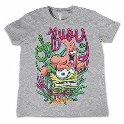 tričko dětské SpongeBob Squarepants - Oh Boy Grey - HYBRIS - NIC-12-SB011-DTG-HG