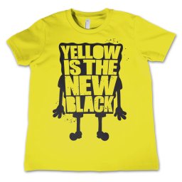 tričko dětské SpongeBob Squarepants - Yellow Is The New - Black - HYBRIS - NIC-12-SB005-H54-6