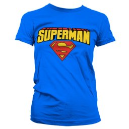 tričko dámské Superman - Blockletter Logo - HYBRIS - WB-3-SUP016-46-9