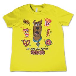 tričko dětské Scooby Doo - I'm Here Just For The Snacks - Yellow - HYBRIS - WB-12-SBD008-DTF033-YE