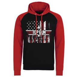 mikina pánská Top Gun - America - Black-Red - HYBRIS - PM-36-TTG022-H85-15-BKRD