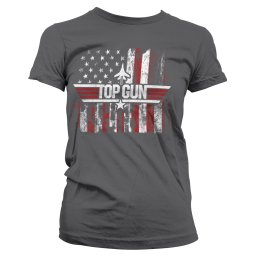 tričko dámské Top Gun - America - Grey - HYBRIS - PM-5-TTG022-H85-15-AZ