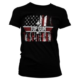 tričko dámské Top Gun - America - Black - HYBRIS - PM-5-TTG022-H85-15-BK