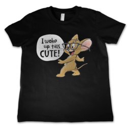 tričko dětské Tom and Jerry - I Woke Up This Cute - BK - HYBRIS - WB-12-TJ050-DTG-BK